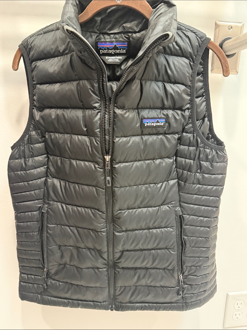 Patagonia Black Quilted Down Vest